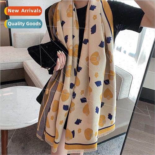 new imation cashmere colorful scarf female Korean  scarf tas