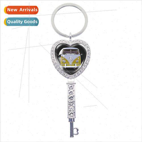 New Exquise car creative pattern peace symbols diamond-set s