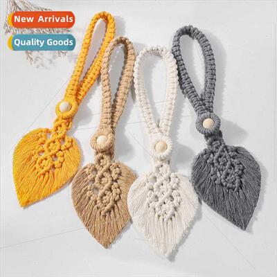 New Cotton Cord HKnted Curtain Tiebacks Leaf Curtain Tieback