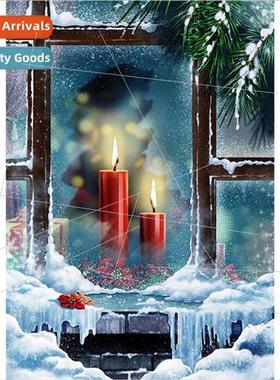 ving room handmade sticker full diamond cross stch decorativ