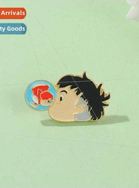 New film   cute Ponyo Sousuke kiss pin fantasy adventure ani