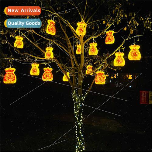 Outdoor waterproflat lucky bag hanging e lights scenic spots