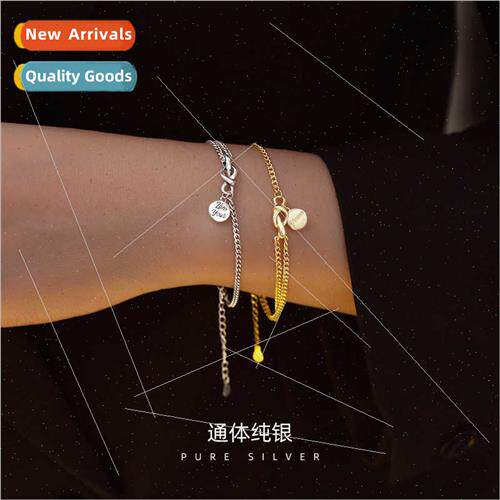 Infine love round sign letter bracelet women S925 silver Cub