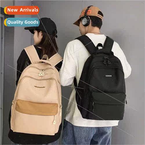 Colorblocking shoulder bag large capacy Korean Japan middle