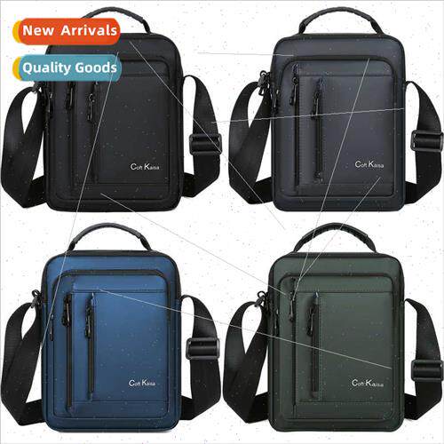 Men shoulder satchel new fall casual business vertical parag