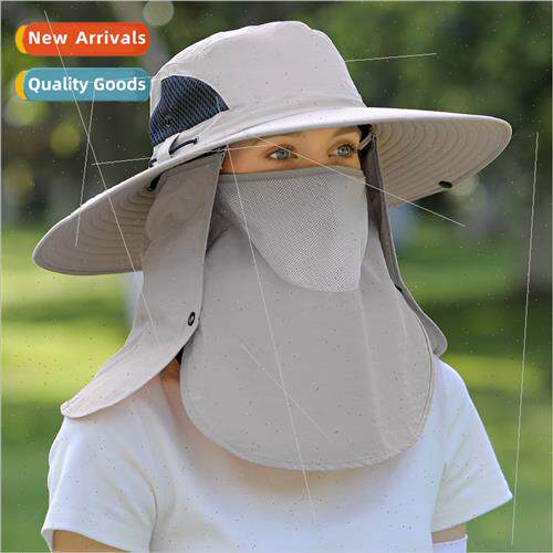 Hat female summer all-round face shield neck sun hat large b
