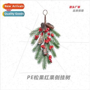 Christmas e decorations 45cm upside down e PE dip whe pine c