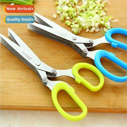 Creative Stainless Steel Kchen Scissors Five-ply Onion Sciss
