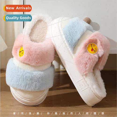 New cotton slippers female winter warm home wh -slip cute pl