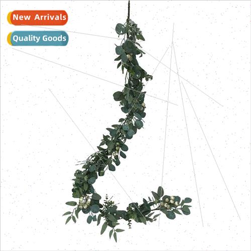 1.5 meters simulation plant eucalyptus round leaves cane lon
