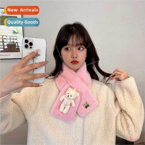 Parent-child  fall winter plush scarf female cute Christmas