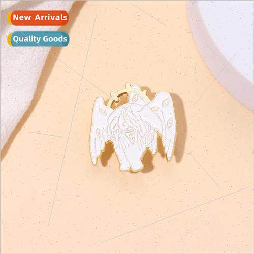 Cartoon Creative ttle Girl Alloy Brooch Wings Halo Clothes B
