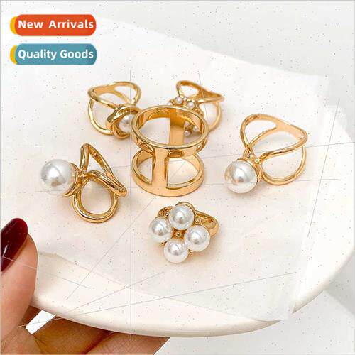 New silk scarf buckle pearl buckle silk scarf buckle scarf b