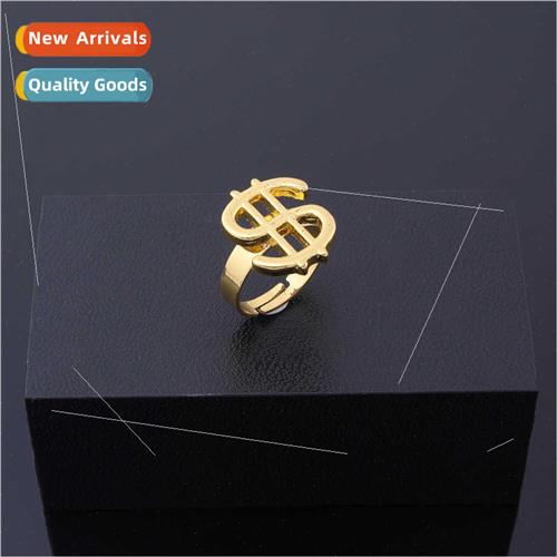 New HIPHOP ghtclub Dollar Symbol Open End Rings Men Women Hi