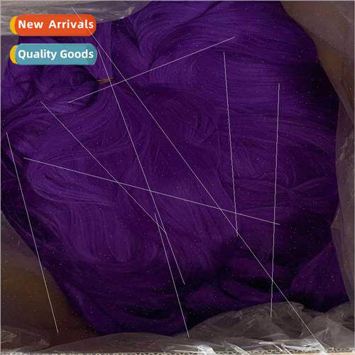 Purple unated hair raw material chemical fiber high temperat