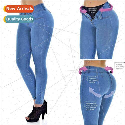 New Plus ze Jeans Woman High Waist Stch boyfriend Mom Jean