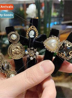 retro simple one word clip imation pearl hairpin girl side h