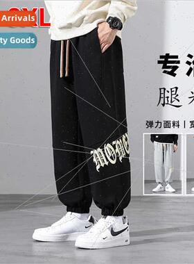 Large size casual pants men spring fall new sports pants let