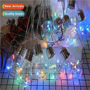 LED bulb light string solar energy copper wire lights garden