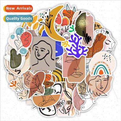 Personalized ins  cell phone wallpaper stickers abstract lin