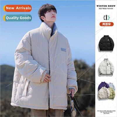 Reversible wear lambswool loose cotton jacket men jacket nd