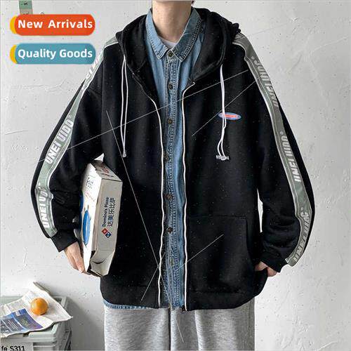 Men cardigan sweater 2022 spring fall new ins tide brhundred