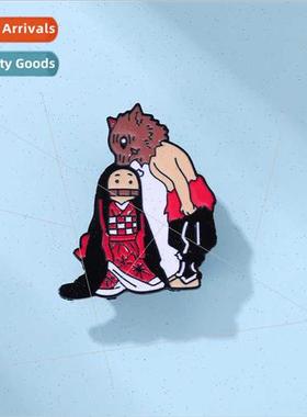 Japanese cartoon anime ghost extermination mouth flat Inosuk