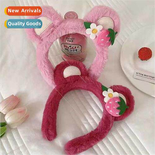 Cartoon cute cat ears strawberry hair bands female fall wint