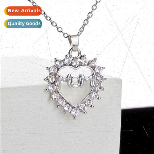 Europe new mom gift mom hollow carved flowers diamonds love
