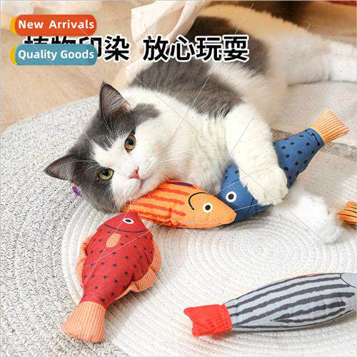 Cat toys cat teaser cat cuddle cat plush fish toys self hi p