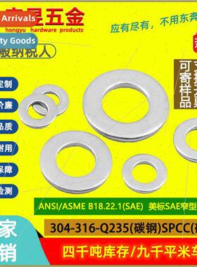 304316 Stainless Steel ANSIB18.22.1 Type A Flat Washers Type