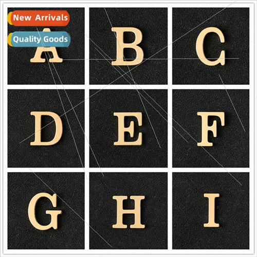 26 Alphabet Brooch Gold Alphabet Su Jacket Decoration Chest