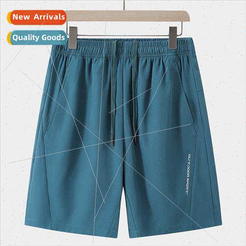 Summer sports shorts men five pants solid color Chinese pant