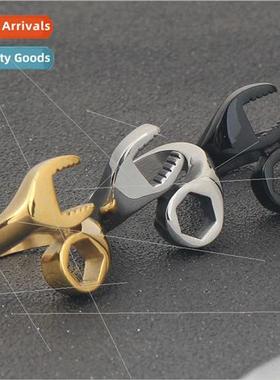 Father Day  Tricolor Tanium Wrench Ring Fashion Men Ring
