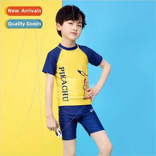 Cartoon childrens swimsus boys swim trunks middle and large