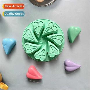 Small 348 Candy Love Dessert Mold Petals licone Chocolate