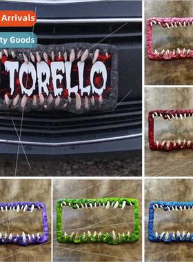 LP New Bio Tooth cense Plate Frame Funny cense Plate Decorat