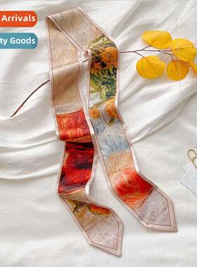 Scarf hair bfemale summer small long super fairy tie hair fl