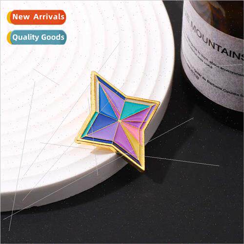 al God al Stone God Eye game around brooch cute metal badge