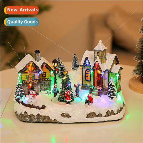Christmas light-up musical snow house snow house Christmas d