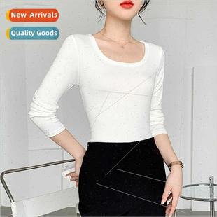 2023 autumn thin shirt breath light female new Bottom winter