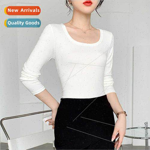 Bottom shirt female 2023 autumn winter new light thin breath
