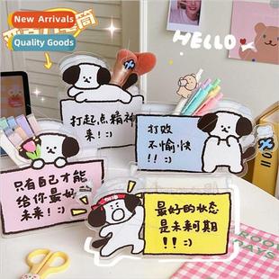 transparent ins office Acrylic high holder desktop value pen