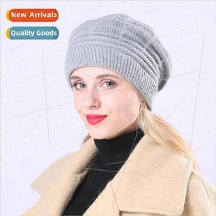 winter padded wool Korean beret fall warm strip female