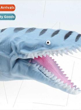 TPR plastic blue-gray flat-billed dragon sea fish modeling h