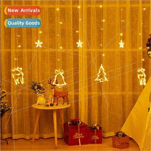 New led Christmas curtain lights bedroom room arrangement ho