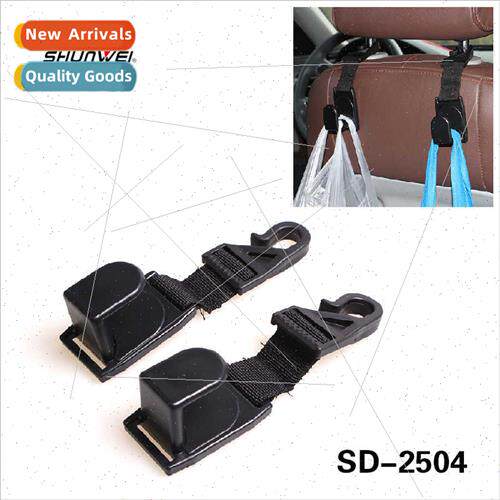 Car Seatback Hooks Car Headrest Hooks Garbage Bag Hooks Pair