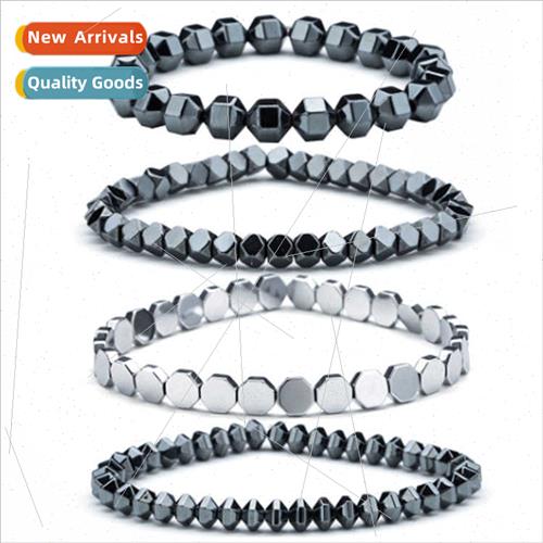 Natural Tiger Eye lver Hemate Men Bracelet Charm Fashion Cou