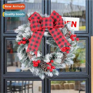 Christmas Window Ball 2023 Wreat Wreath Bow