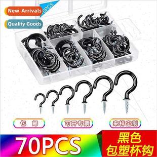 Hooks Dip Eye Plastic Scre Sheeps Cup End Black Open